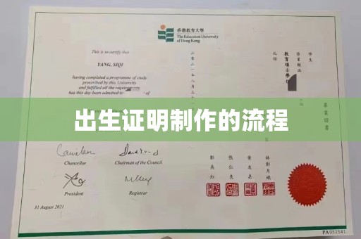 西平出生证明制作的流程