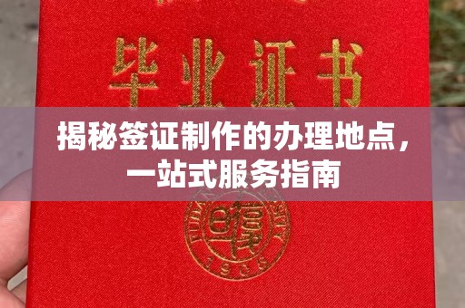 西平揭秘签证制作的办理地点，一站式服务指南