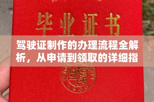 西平驾驶证制作的办理流程全解析，从申请到领取的详细指南