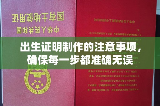 西平出生证明制作的注意事项，确保每一步都准确无误